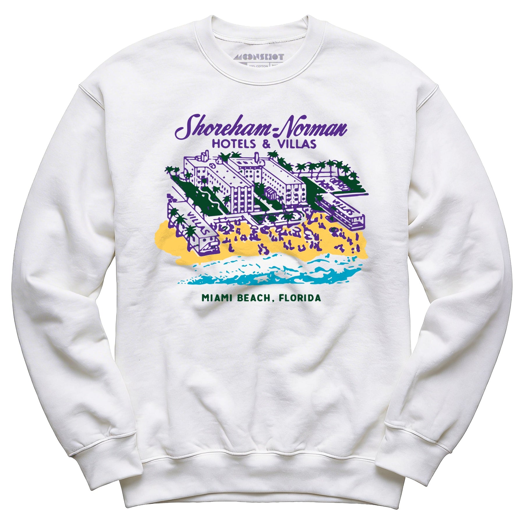 Shoreham Norman Hotels & Villas - Miami, FL - Vintage Hotel - Unisex Sweatshirt