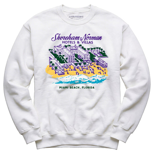 Shoreham Norman Hotels & Villas - Miami, FL - Vintage Hotel - Unisex Sweatshirt