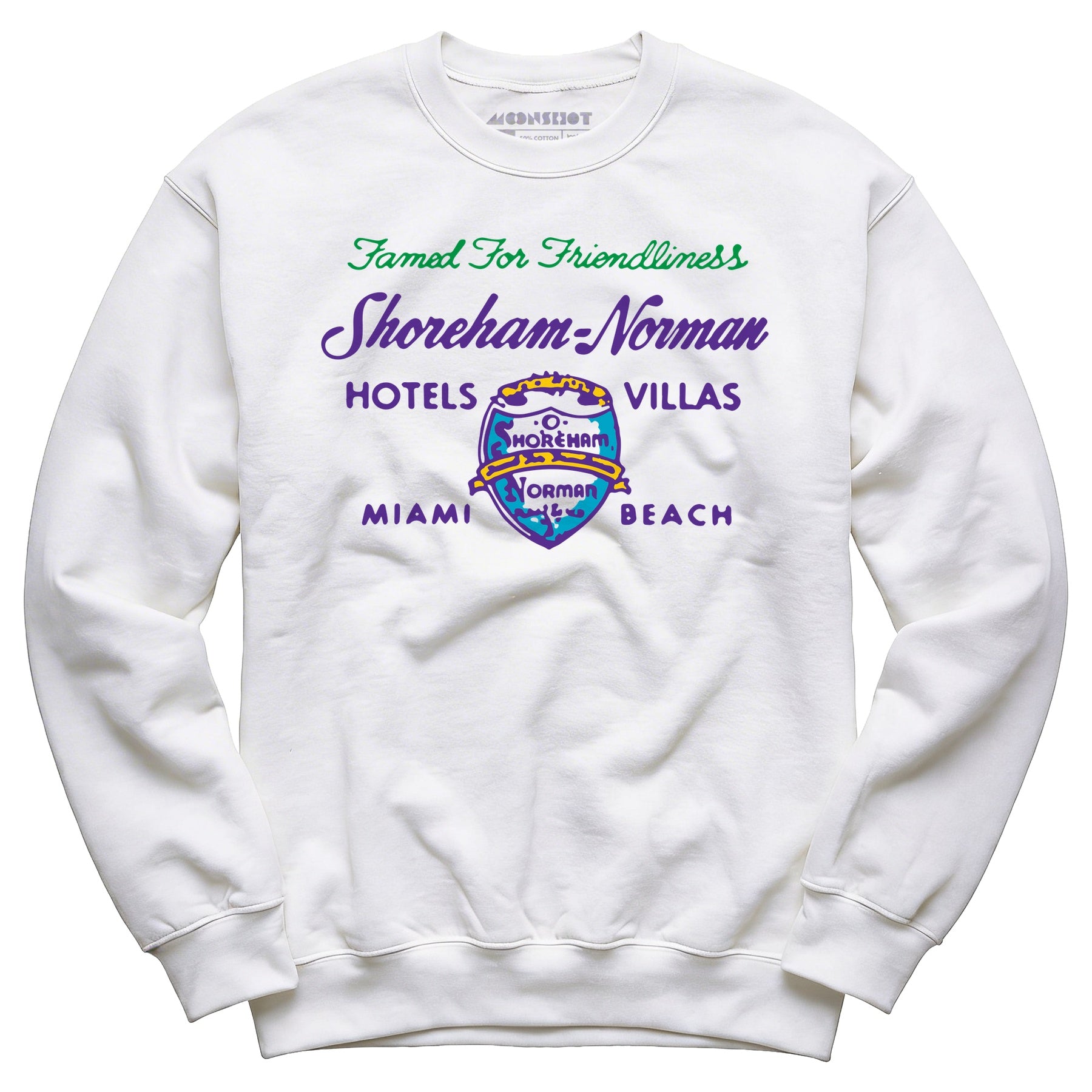 Shoreham Norman Hotels & Villas v2 - Miami, FL - Vintage Hotel - Unisex Sweatshirt