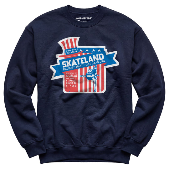Skateland - Cleveland, OH - Vintage Roller Rink - Unisex Sweatshirt