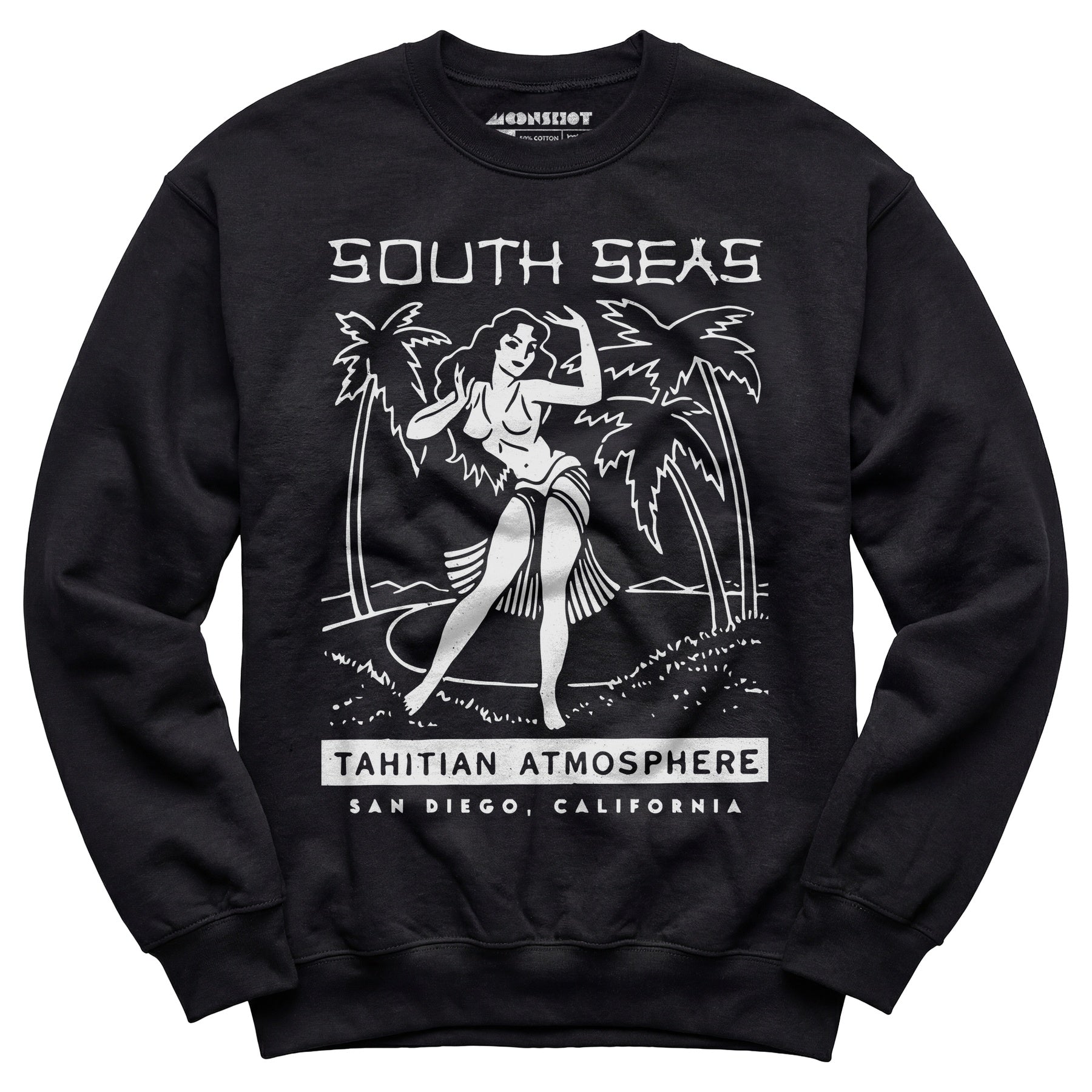 South Seas - San Diego, CA - Vintage Tiki Bar - Unisex Sweatshirt