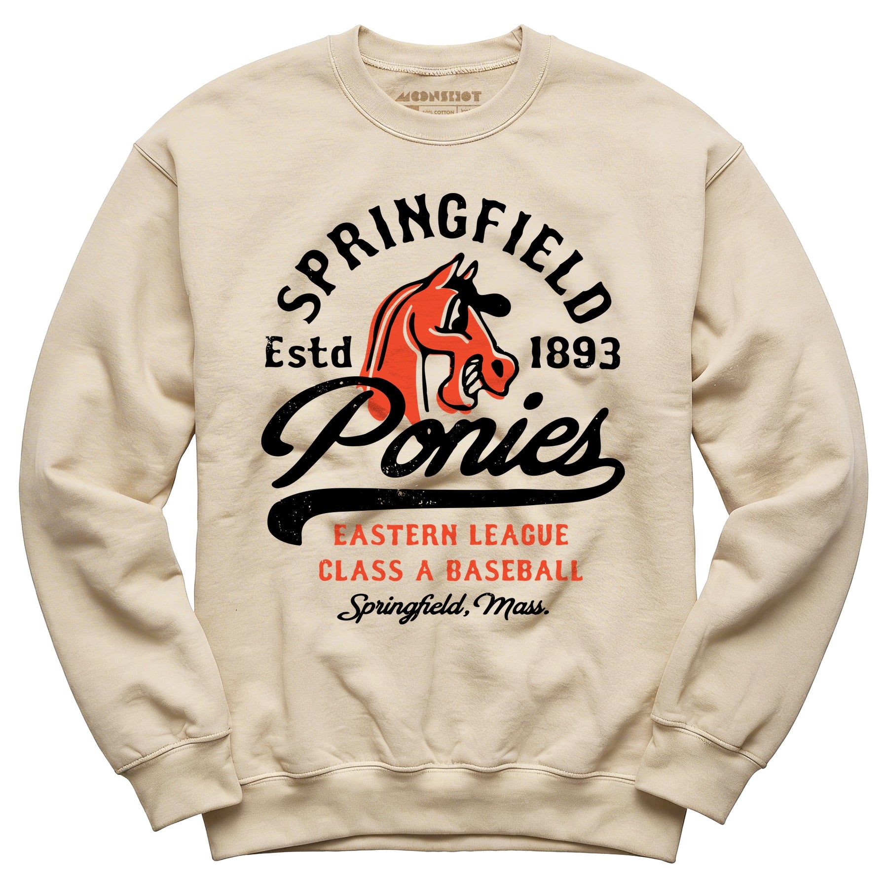 Springfield Ponies - Massachusetts - Vintage Defunct Baseball Teams - Unisex Sweatshirt