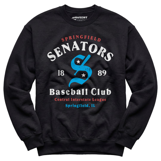 Springfield Senators - Illinois - Vintage Defunct Baseball Teams - Unisex Sweatshirt