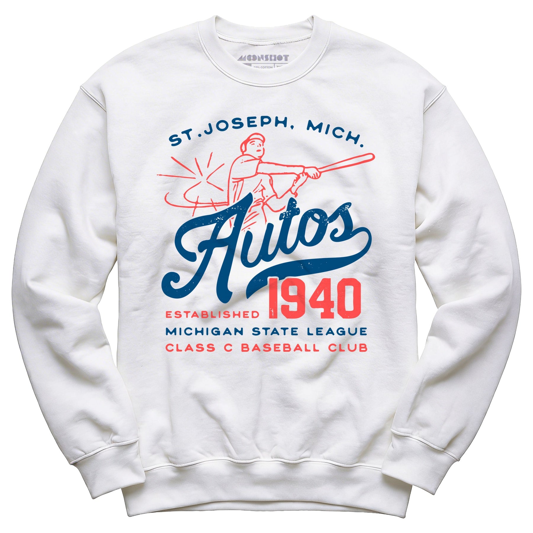 St. Joseph Autos - Michigan - Vintage Defunct Baseball Teams - Unisex Sweatshirt