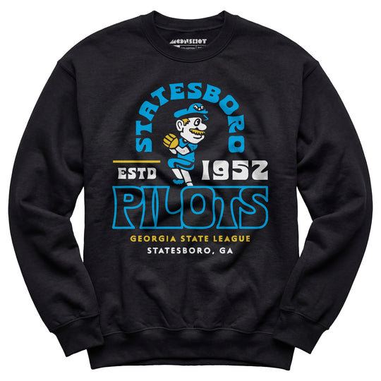 Statesboro Pilots - Georgia - Vintage Defunct Baseball Teams - Unisex Sweatshirt