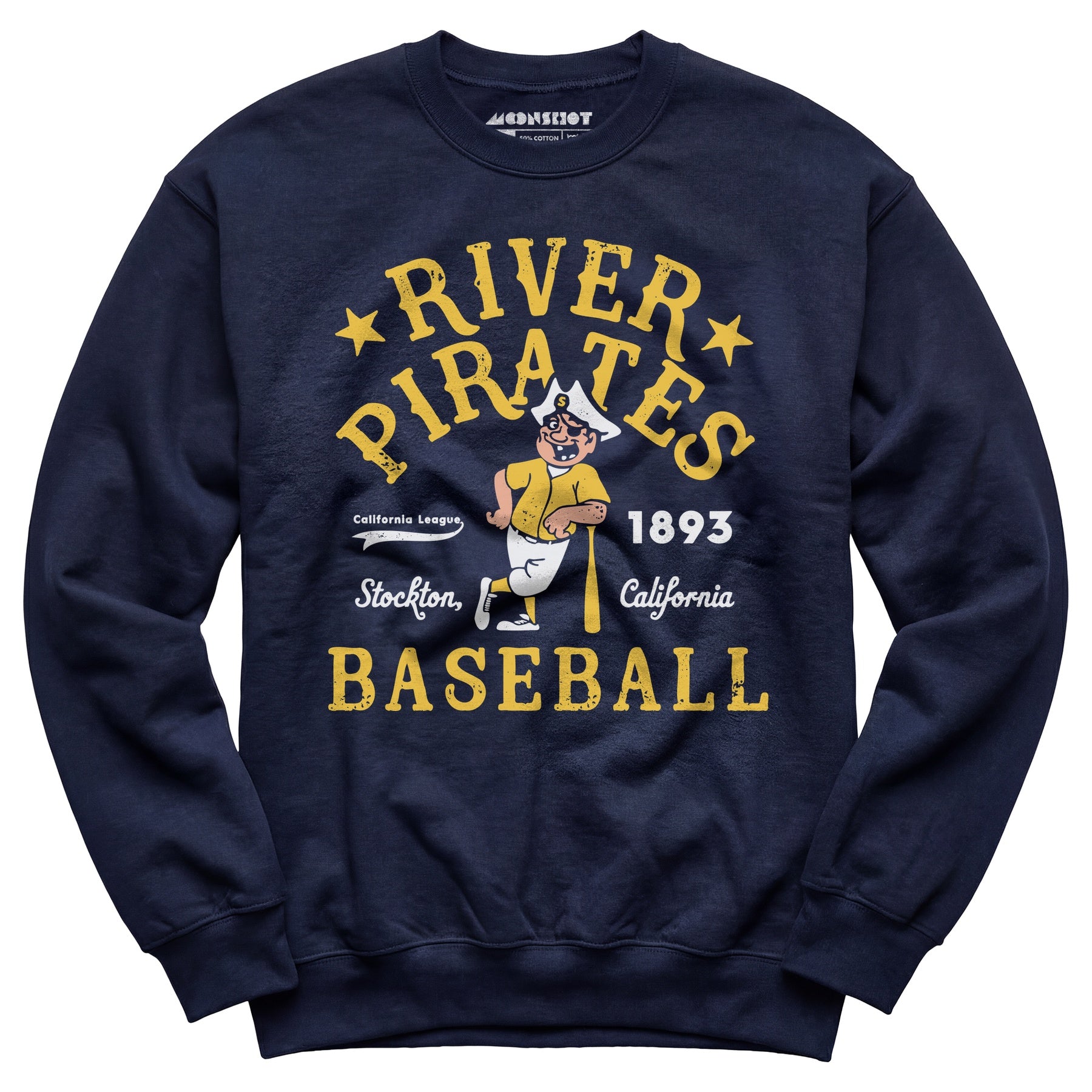 Stockton River Pirates - California - Vintage Defunct Baseball Teams - Unisex Sweatshirt