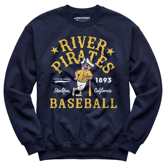Stockton River Pirates - California - Vintage Defunct Baseball Teams - Unisex Sweatshirt