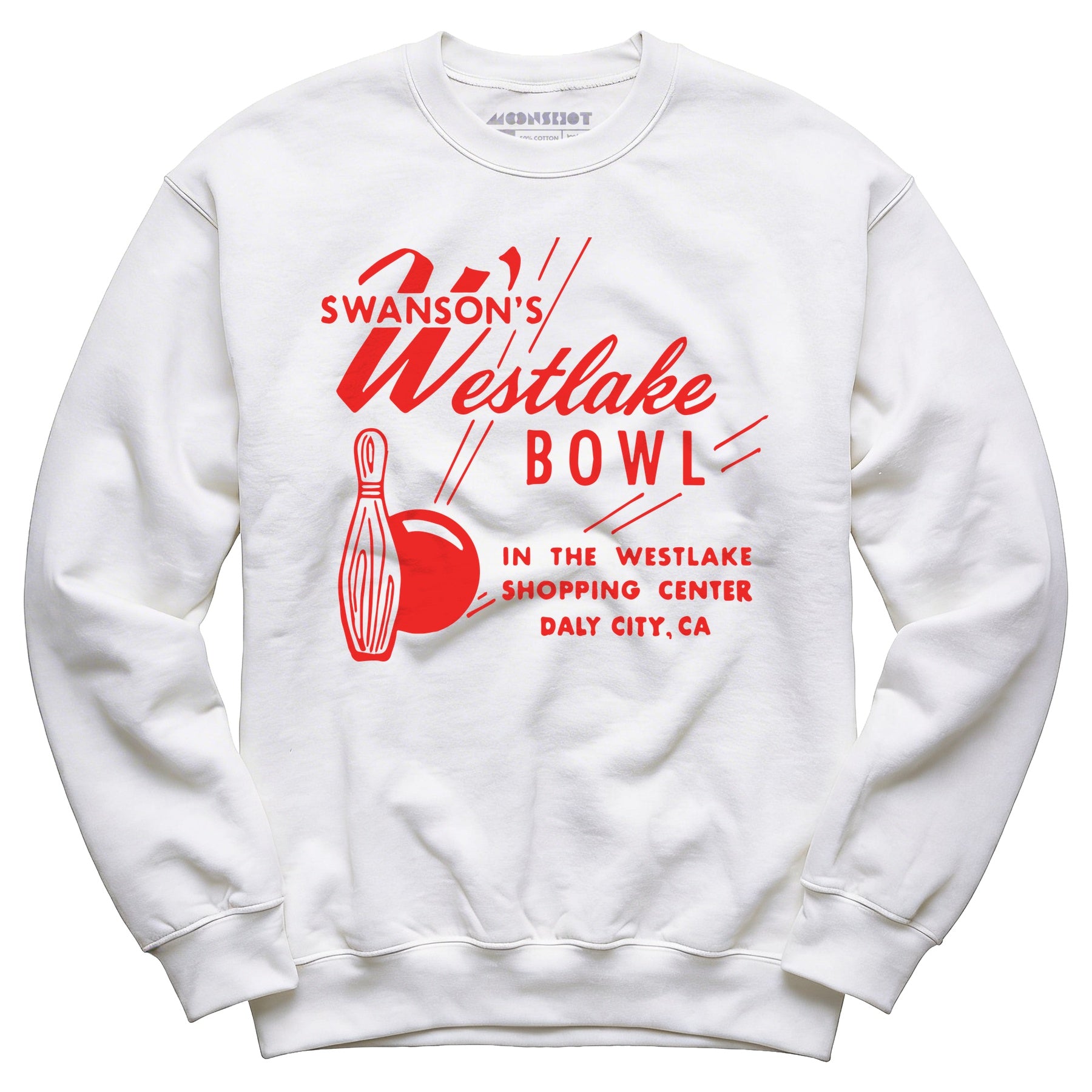 Swanson's Westlake Bowl - Daly City, CA - Vintage Bowling Alley - Unisex Sweatshirt