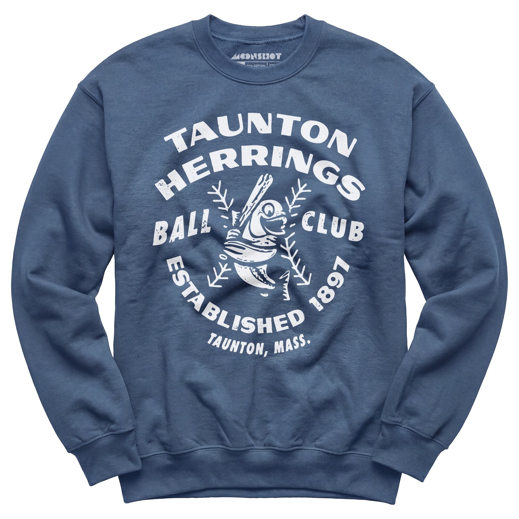 Taunton Herrings - Massachusetts - Vintage Defunct Baseball Teams - Unisex Sweatshirt