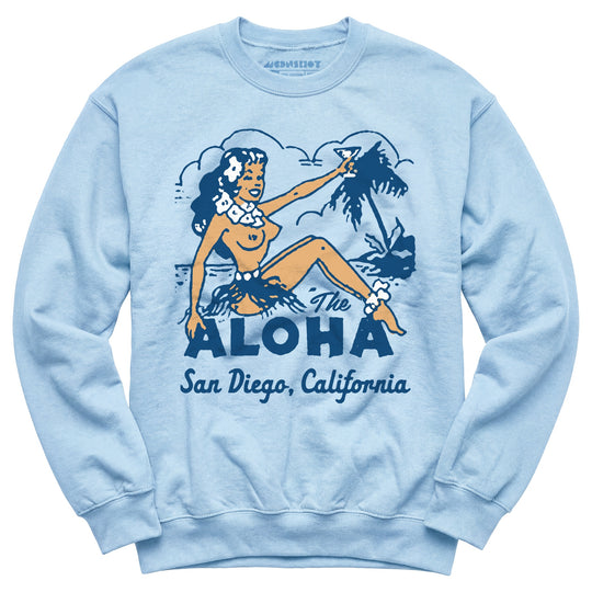 The Aloha - San Diego, CA - Vintage Tiki Bar - Unisex Sweatshirt