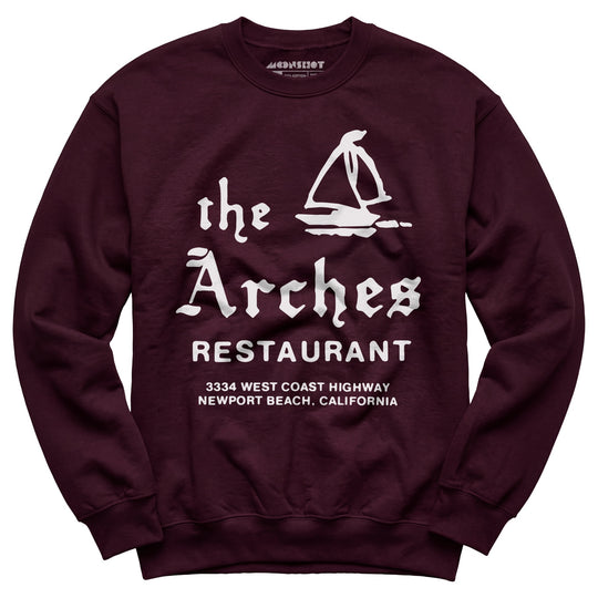 The Arches - Newport Beach, CA - Vintage Restaurant - Unisex Sweatshirt