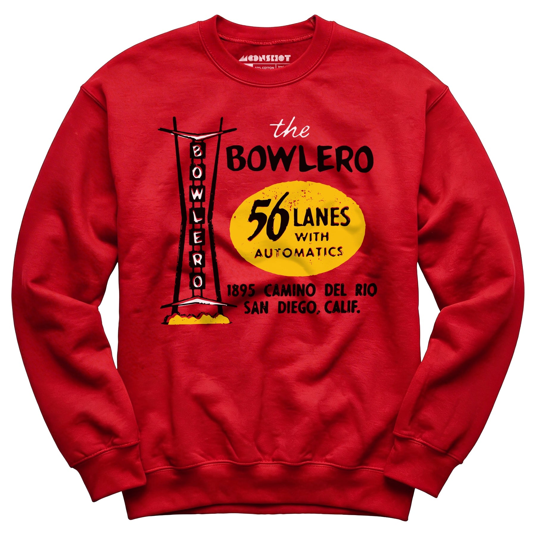 The Bowlero - San Diego, CA - Vintage Bowling Alley - Unisex Sweatshirt