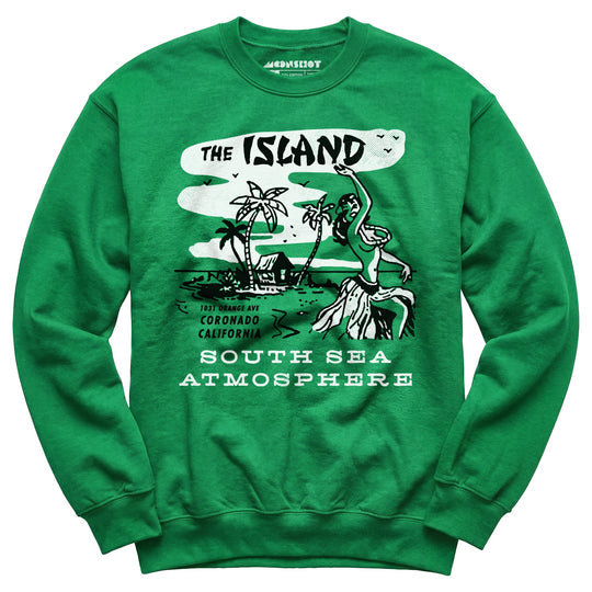 The Island Cafe v2 - Coronado, CA - Vintage Tiki Bar - Unisex Sweatshirt