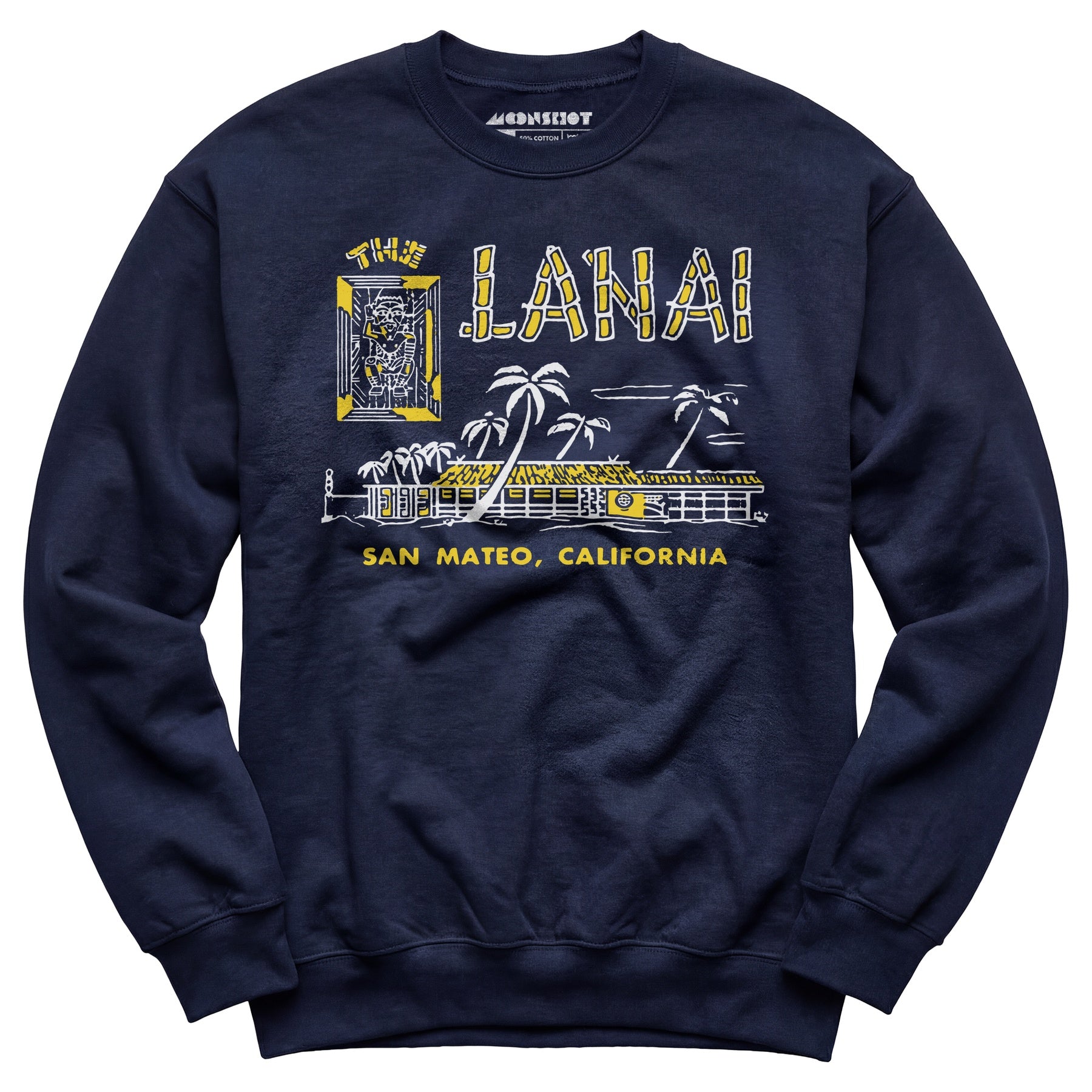 The Lanai - San Mateo, CA - Vintage Tiki Bar - Unisex Sweatshirt
