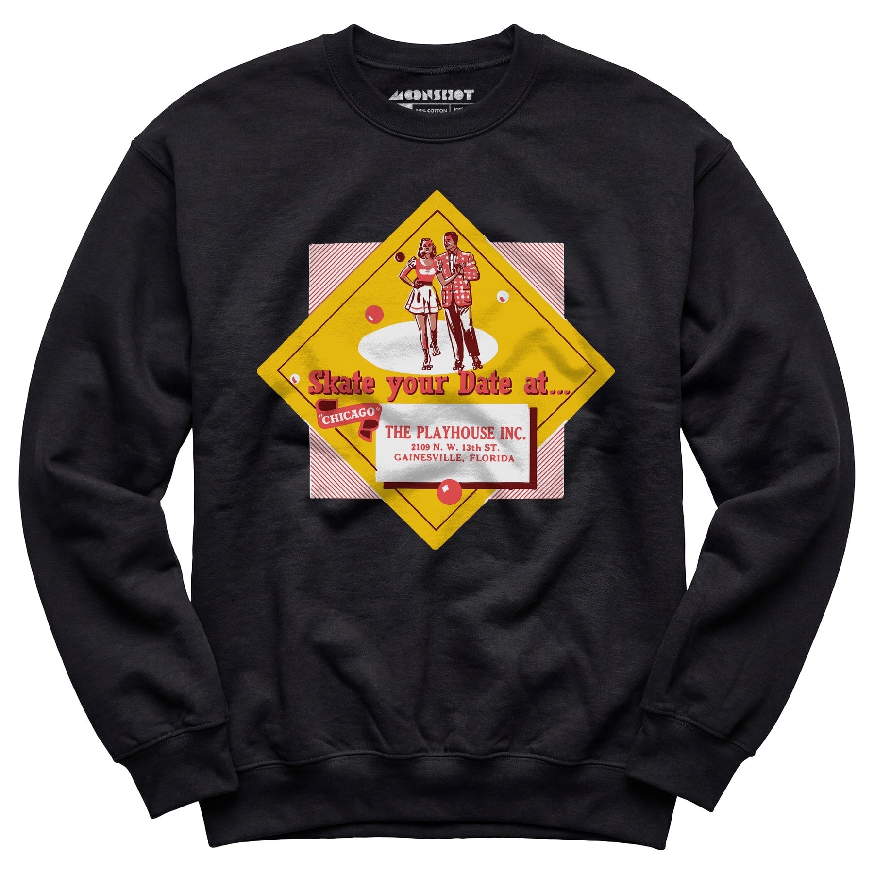 The Playhouse - Gainesville, FL - Vintage Roller Rink - Unisex Sweatshirt