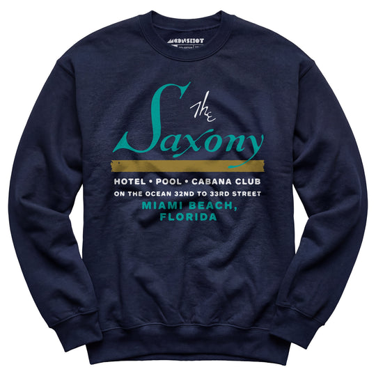 The Saxony - Miami Beach, FL - Vintage Hotel - Unisex Sweatshirt