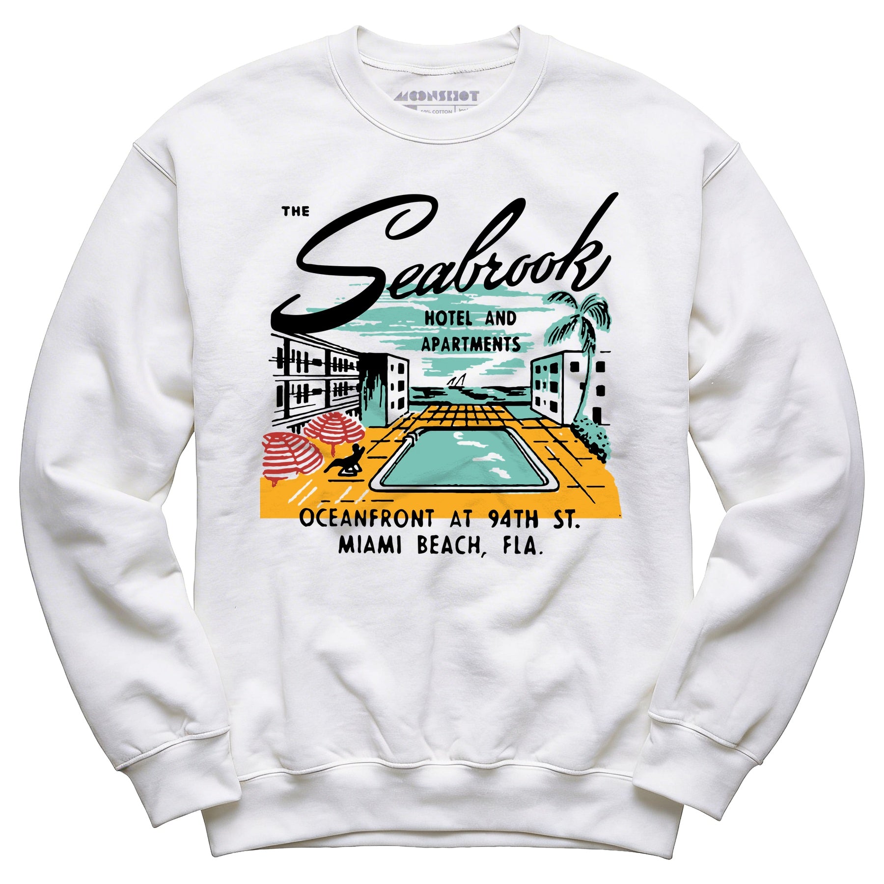 The Seabrook - Miami, FL - Vintage Hotel - Unisex Sweatshirt