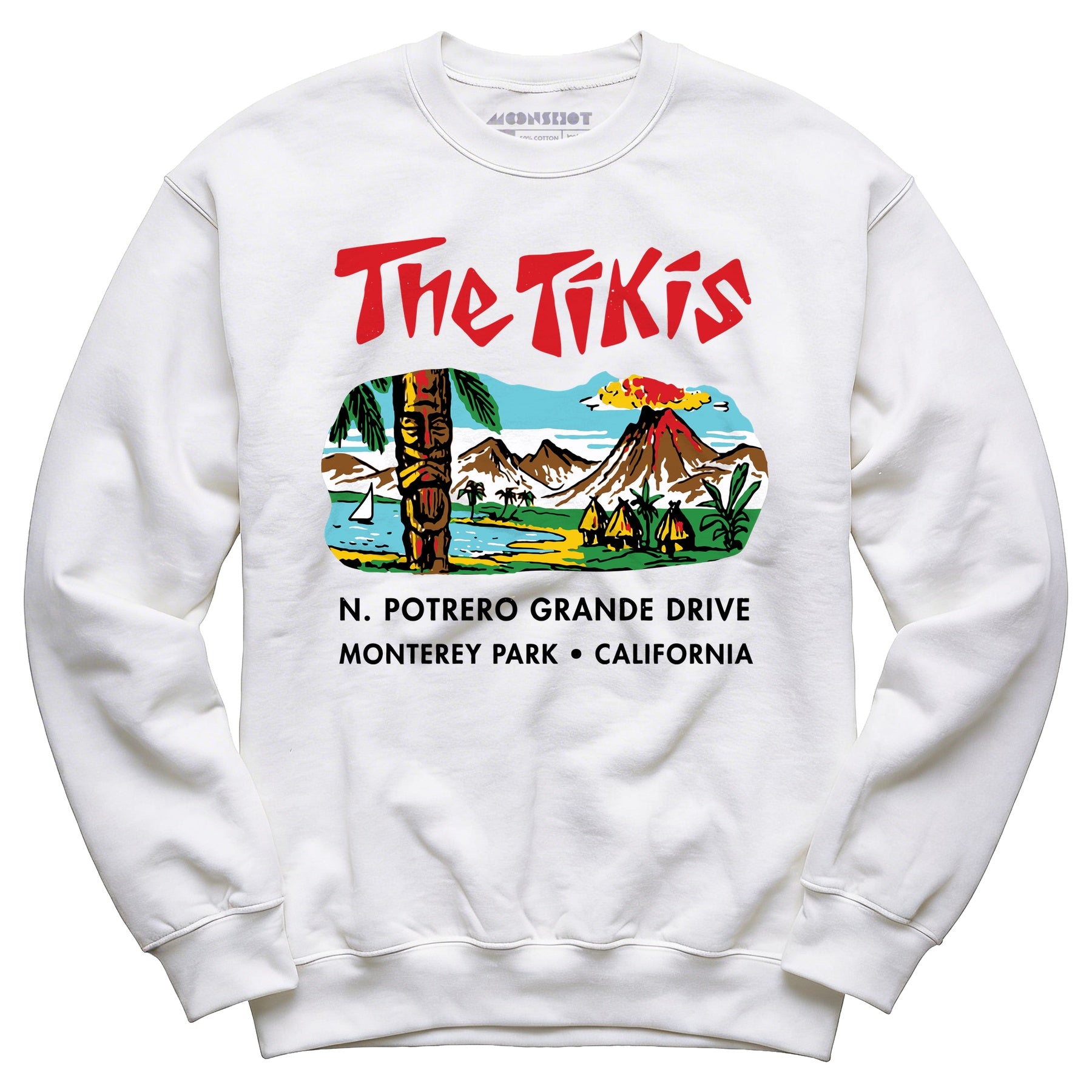 The Tikis - Monterey Park CA - Vintage Tiki Bar - Unisex Sweatshirt