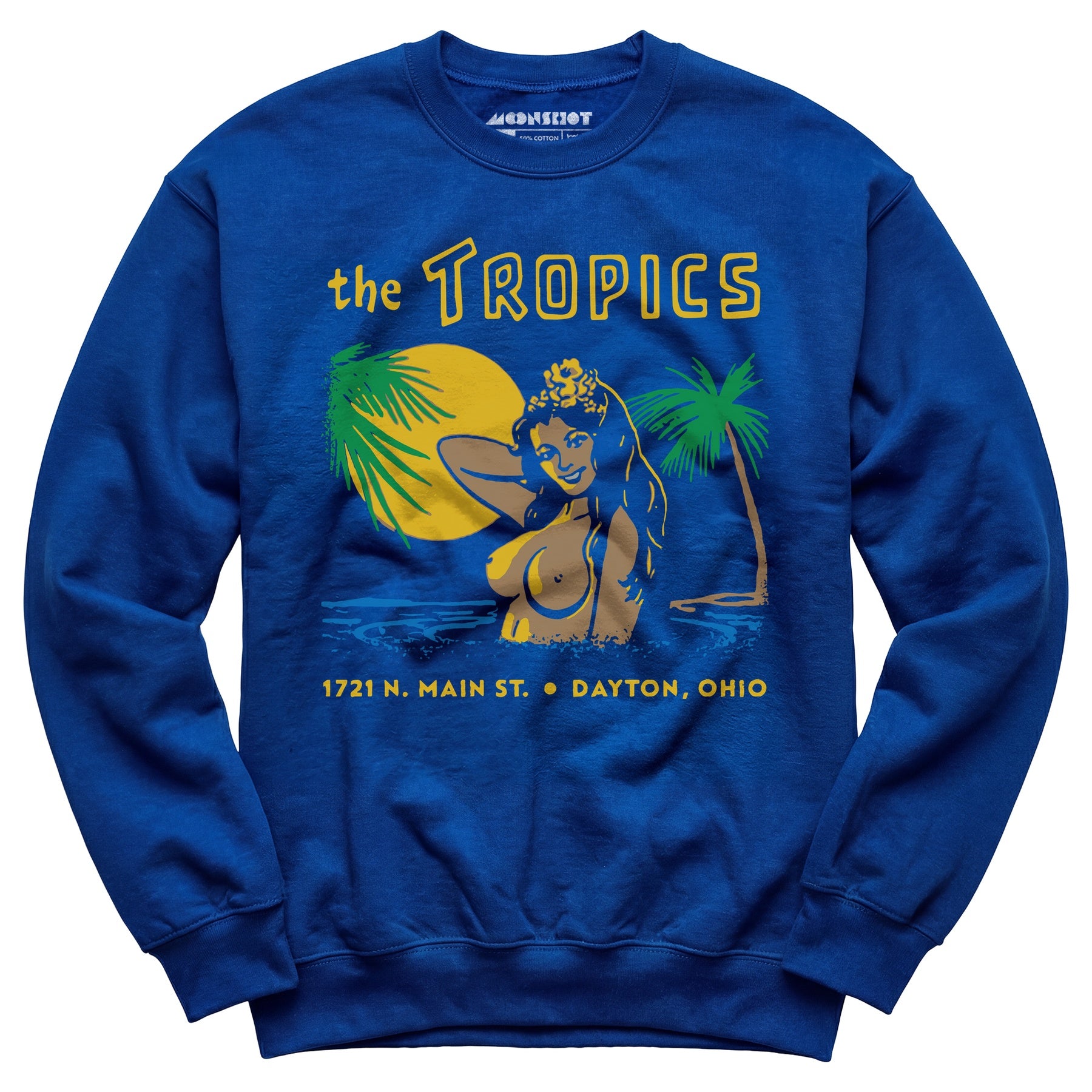 The Tropics - Dayton, OH - Vintage Tiki Bar - Unisex Sweatshirt