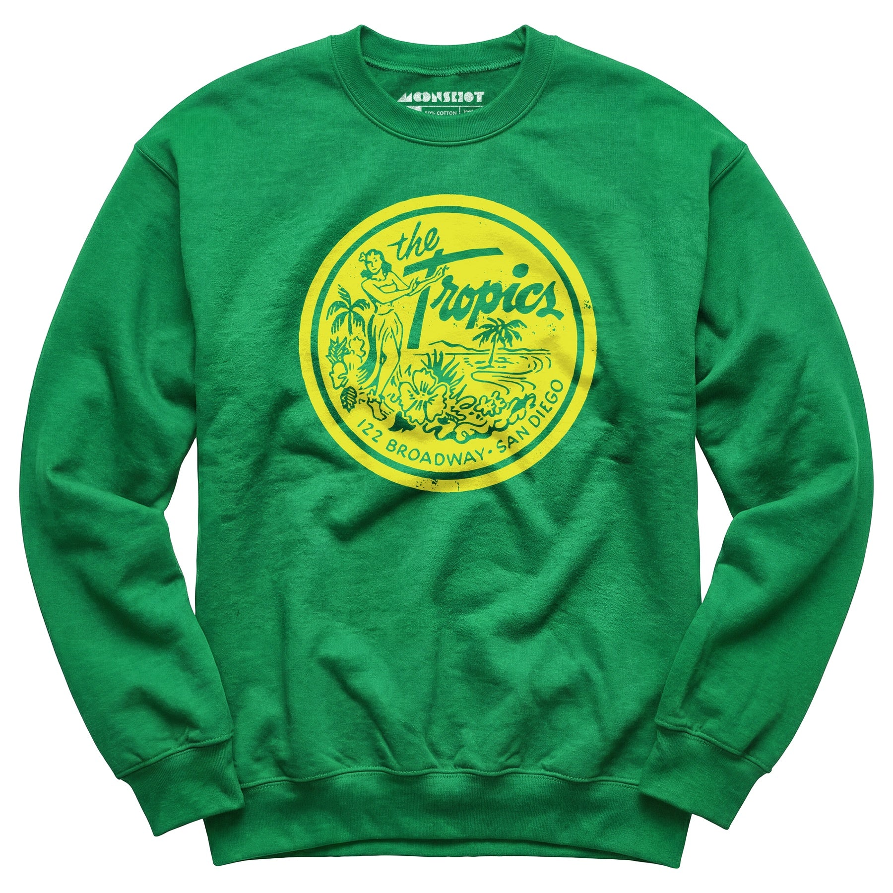 The Tropics - San Diego, CA - Vintage Tiki Bar - Unisex Sweatshirt