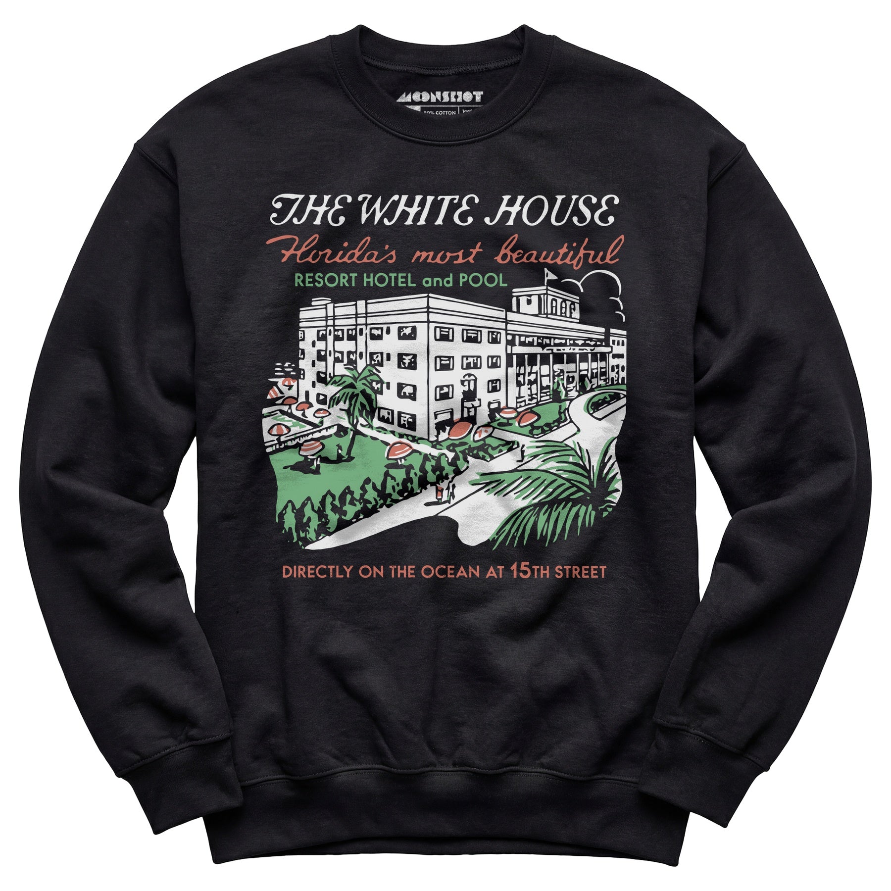 The White House - Miami, FL - Vintage Hotel - Unisex Sweatshirt