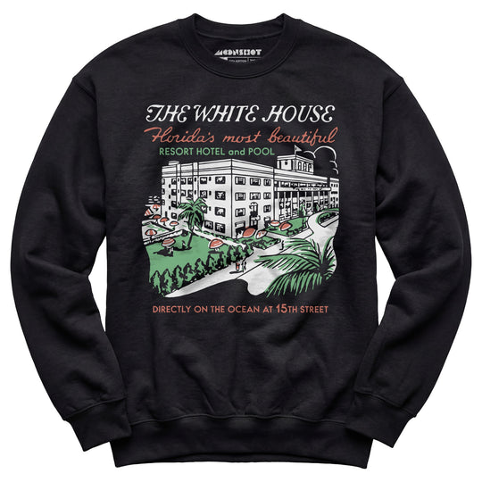 The White House - Miami, FL - Vintage Hotel - Unisex Sweatshirt