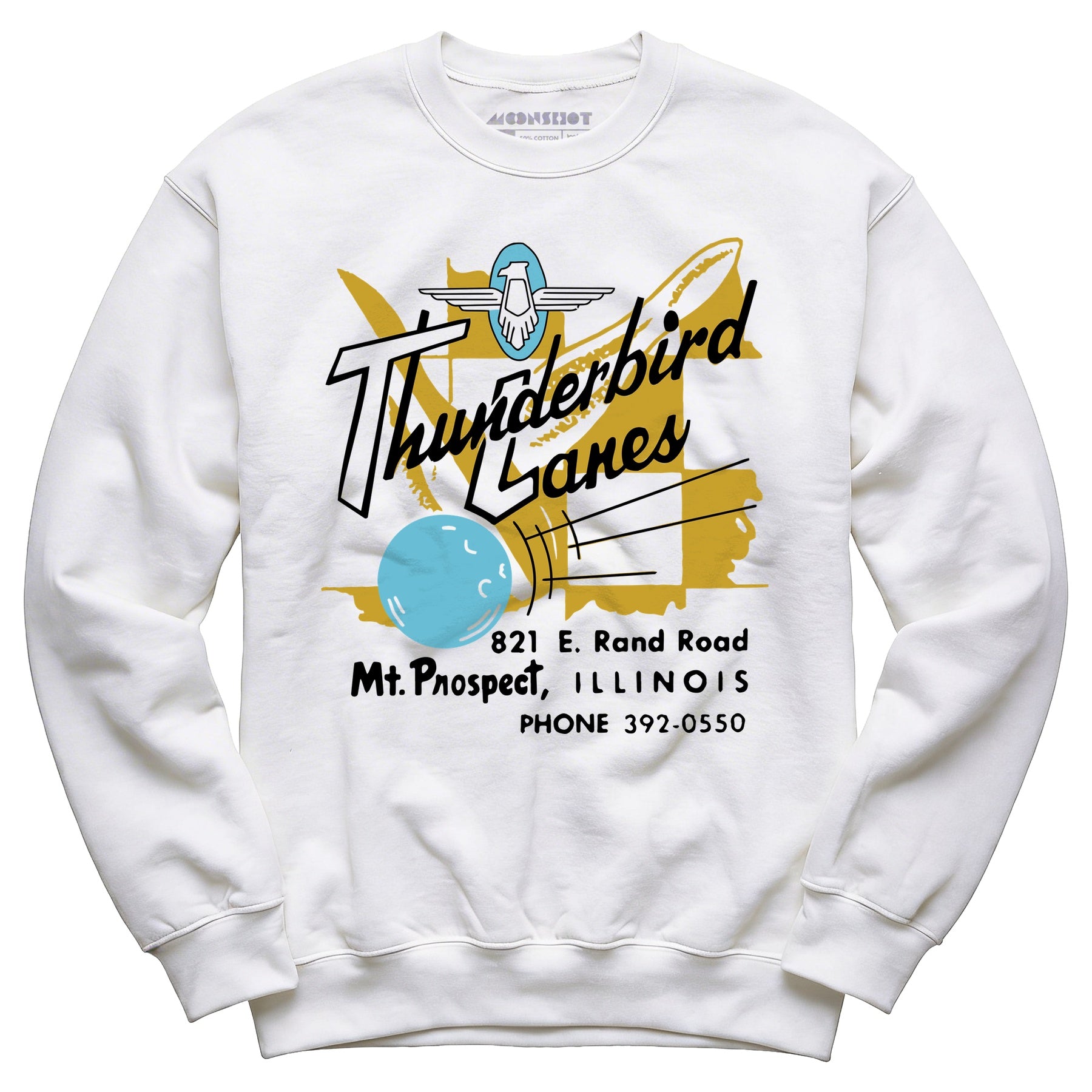 Thunderbird Lanes - Mt. Prospect, IL - Vintage Bowling Alley - Unisex Sweatshirt