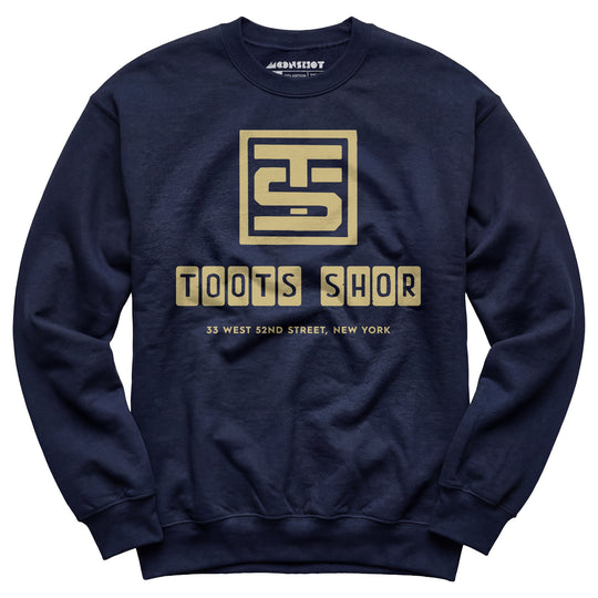Toots Shor Logo - Manhattan, NY - Vintage Restaurant - Unisex Sweatshirt