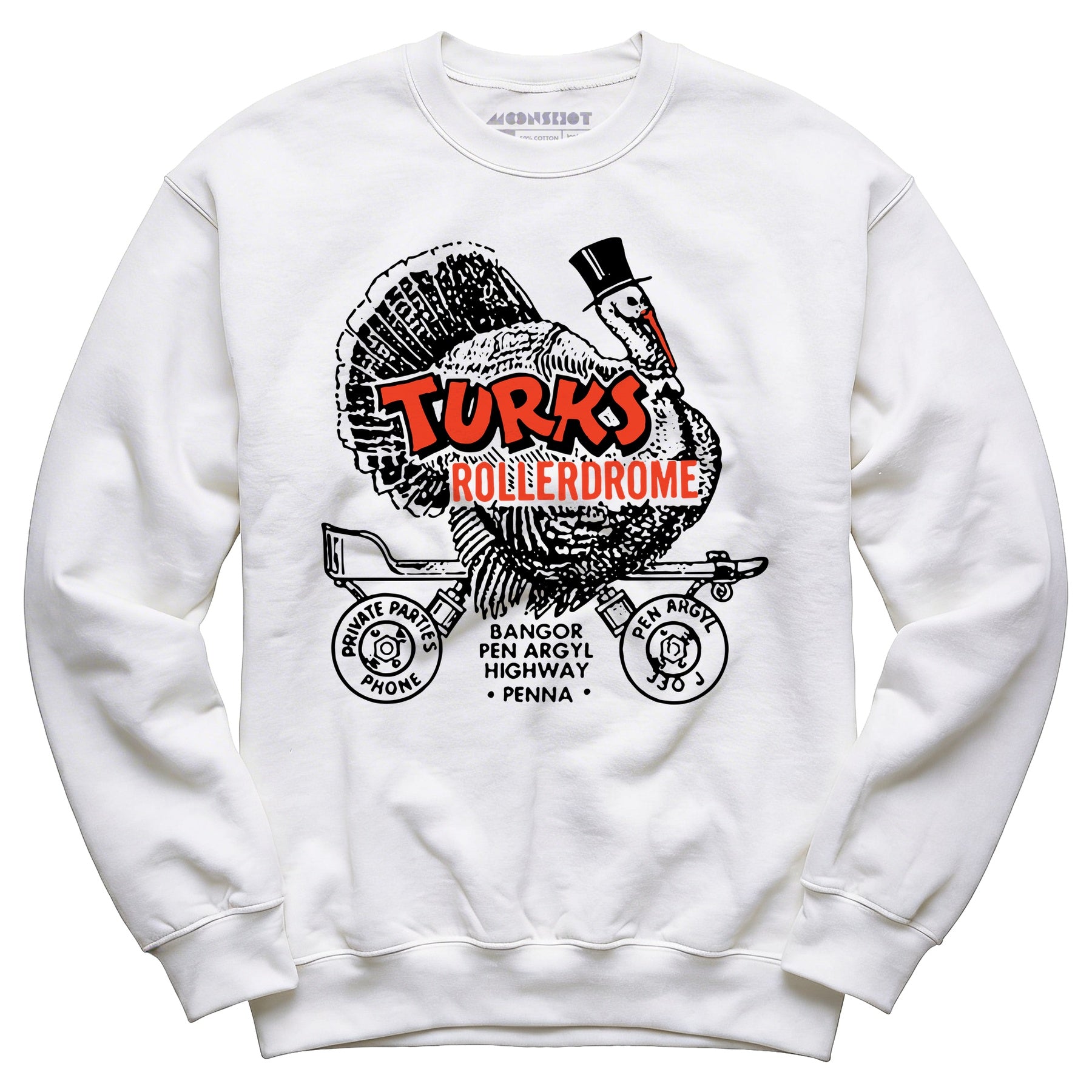 Turks Rollerdrome - Pen Argyl, PA - Vintage Roller Rink - Unisex Sweatshirt