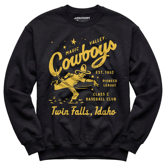 Twin Falls Magic Valley Cowboys - Idaho - Vintage Defunct Baseball Teams - Unisex Sweatshirt