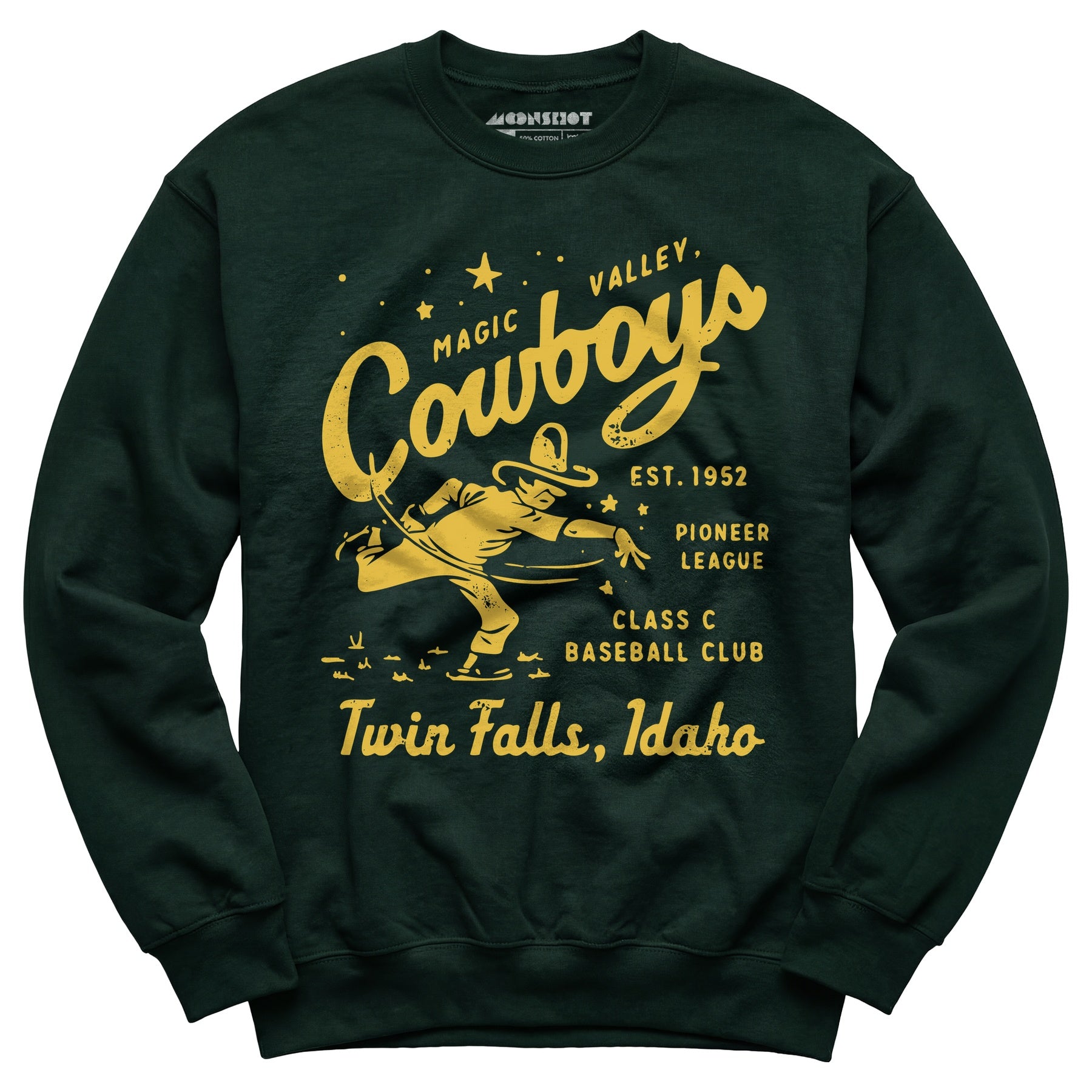 Twin Falls Magic Valley Cowboys - Idaho - Vintage Defunct Baseball Teams - Unisex Sweatshirt
