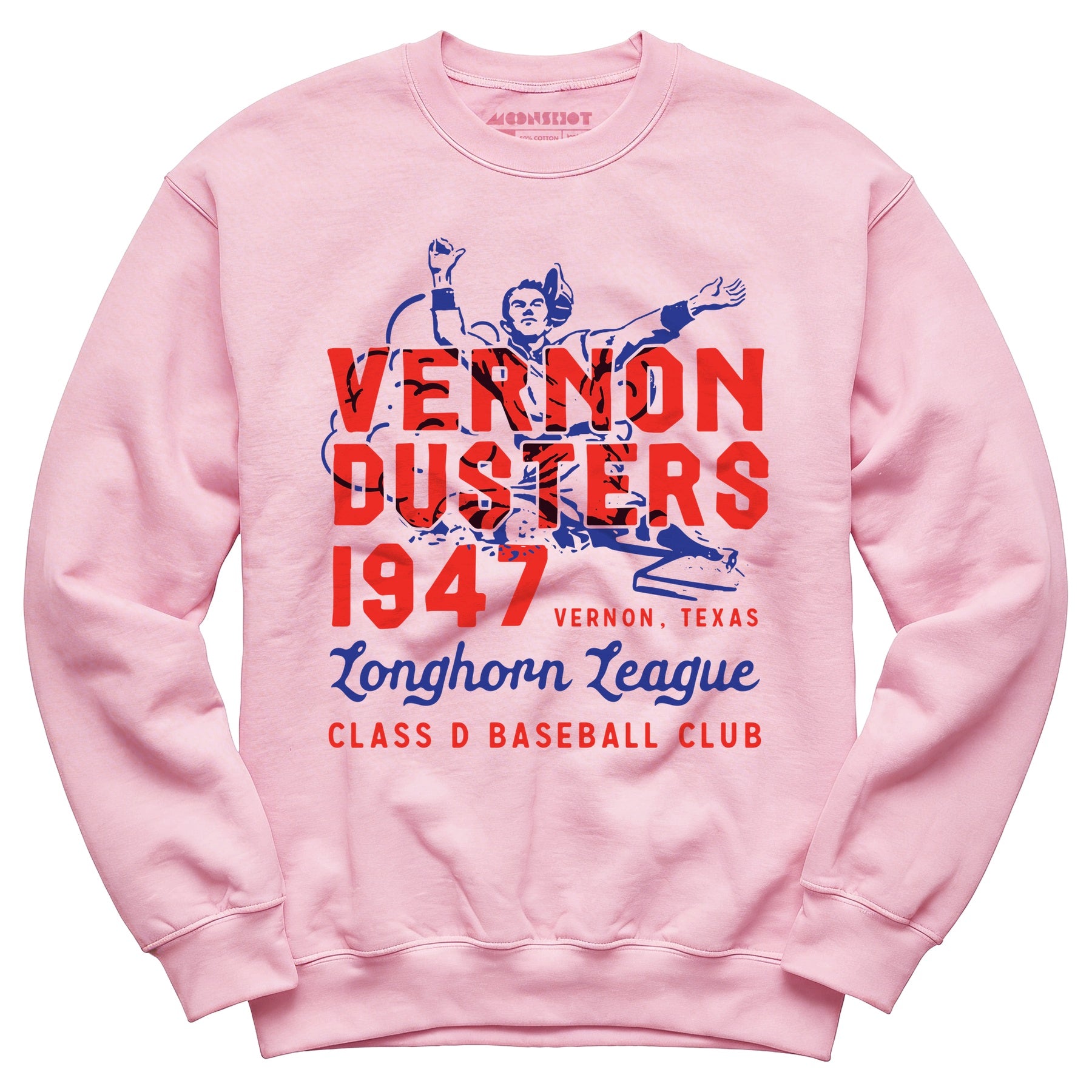 Vernon Dusters - Texas - Vintage Defunct Baseball Teams - Unisex Sweatshirt