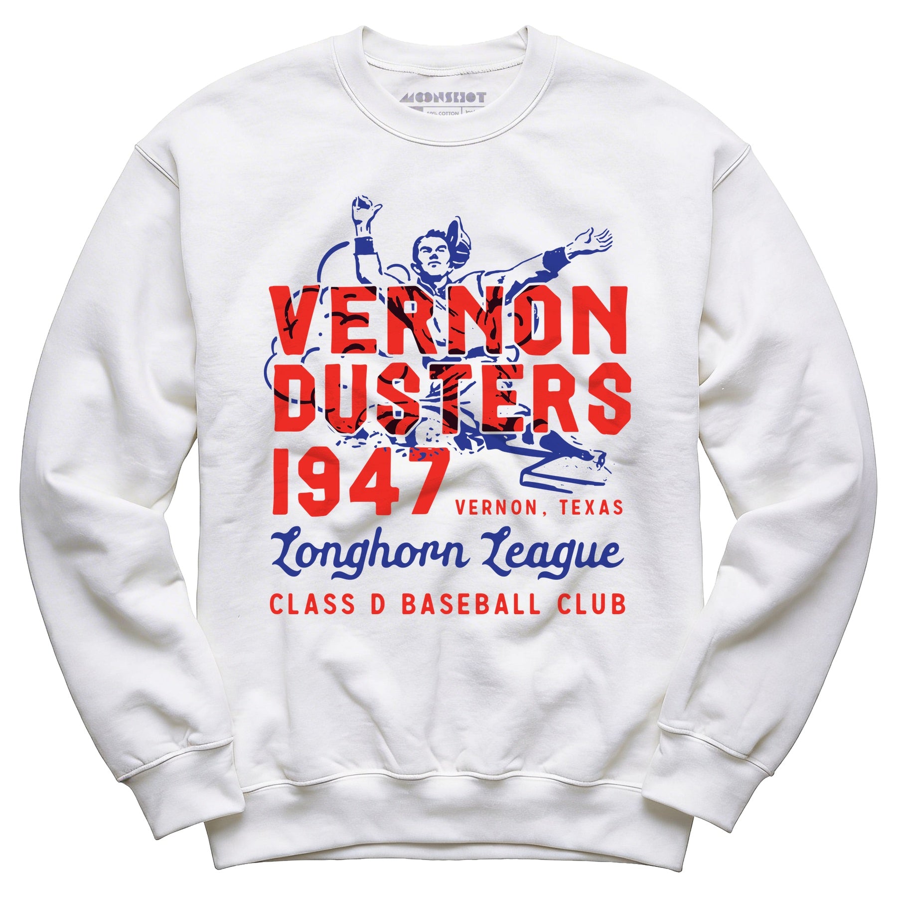 Vernon Dusters - Texas - Vintage Defunct Baseball Teams - Unisex Sweatshirt