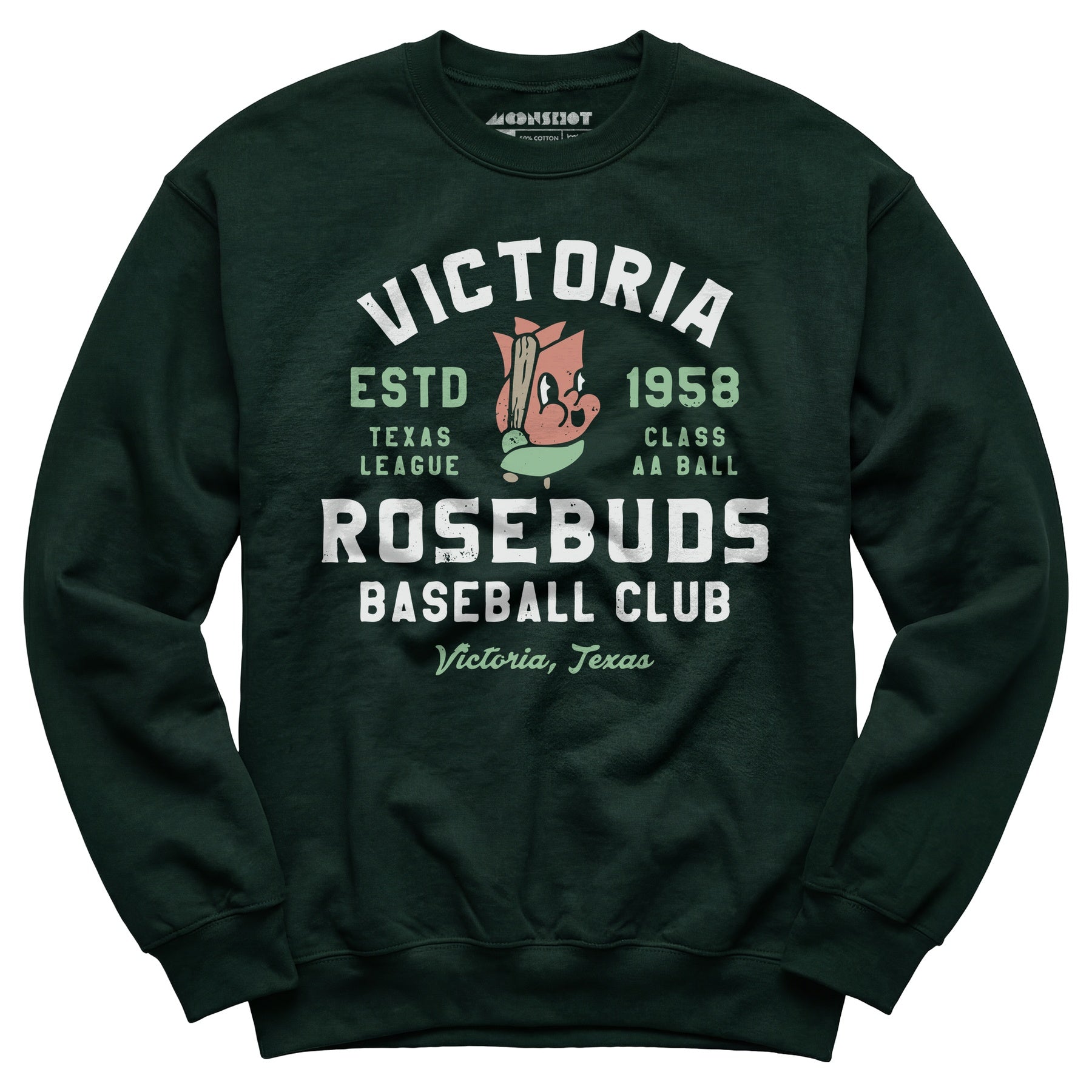 Victoria Rosebuds - Texas - Vintage Defunct Baseball Teams - Unisex Sweatshirt