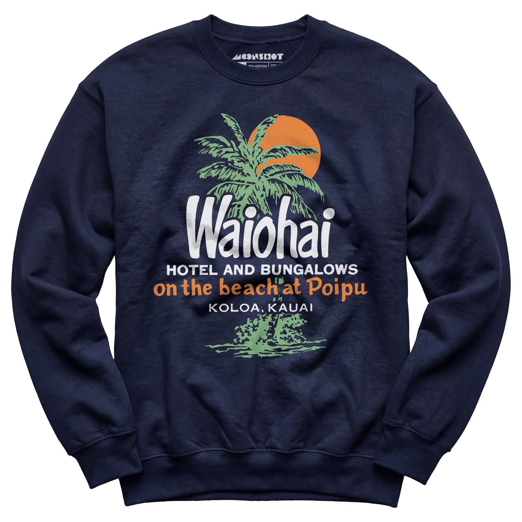 Waiohai Hotel and Bungalows - Kauai, Hawaii - Vintage - Unisex Sweatshirt