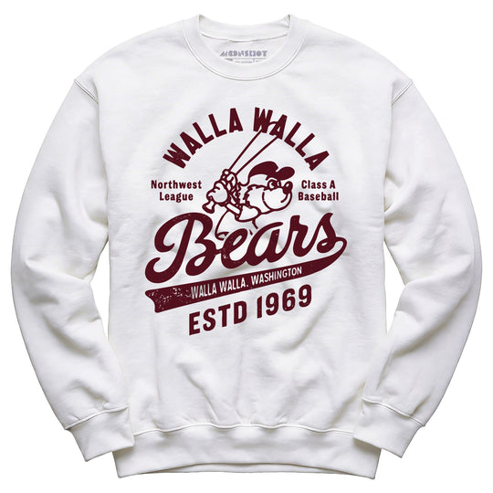 Walla Walla Bears - Washington - Vintage Defunct Baseball Teams - Unisex Sweatshirt