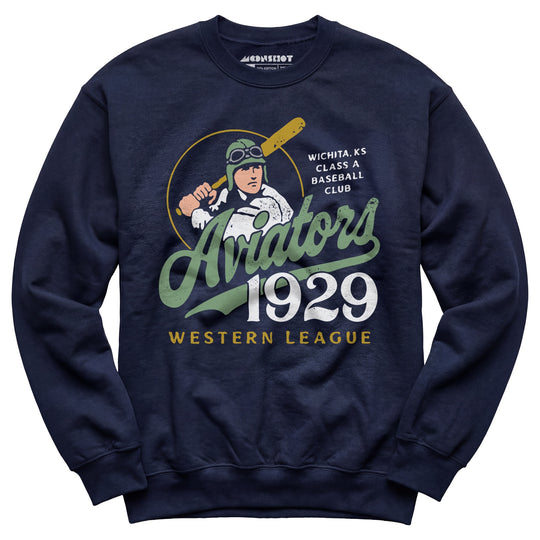 Wichita Aviators - Kansas - Vintage Defunct Baseball Teams - Unisex Sweatshirt