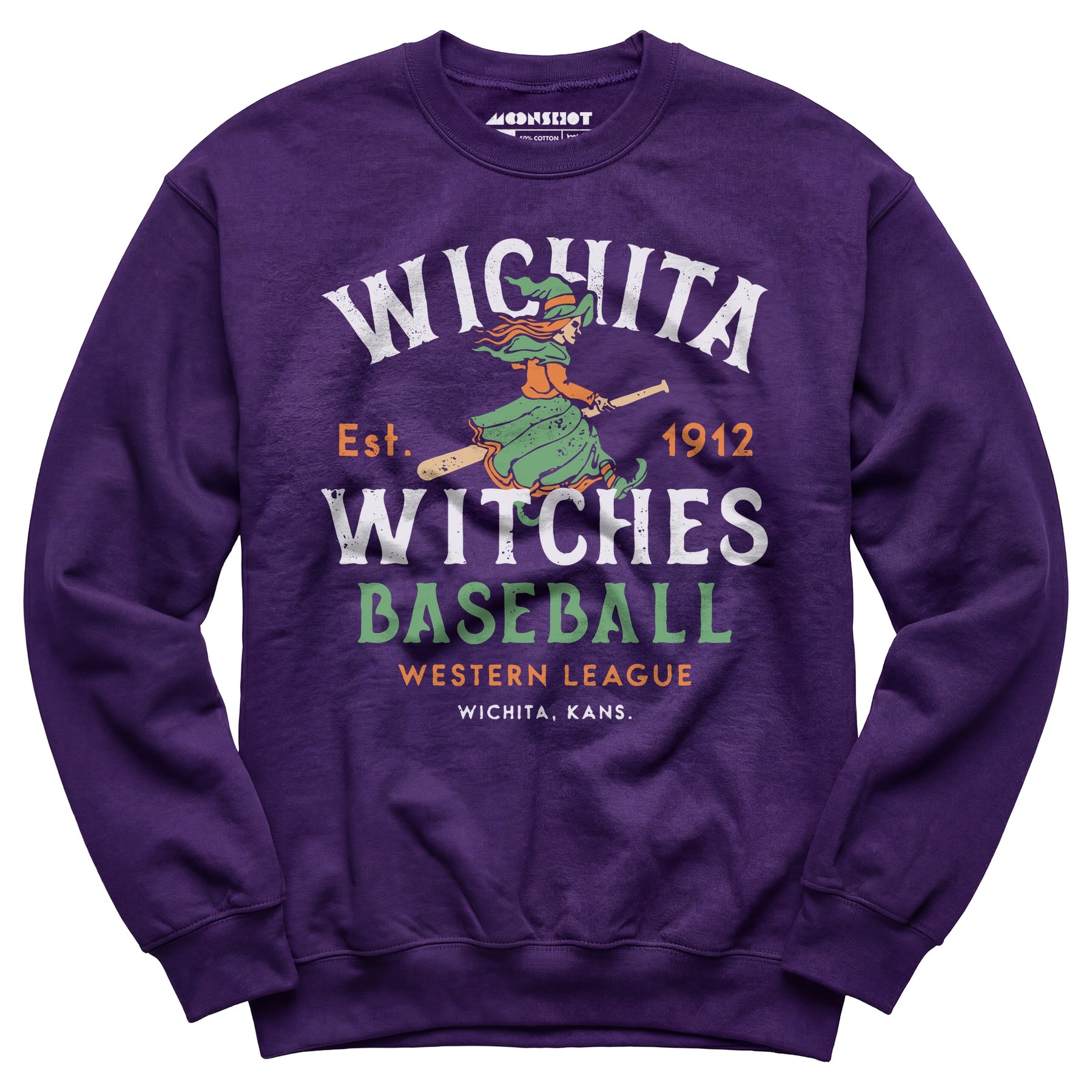 Wichita Witches - Kansas - Vintage Defunct Baseball Teams - Unisex Sweatshirt