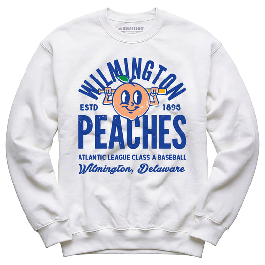 Wilmington Peaches - Delaware - Vintage Defunct Baseball Teams - Unisex Sweatshirt