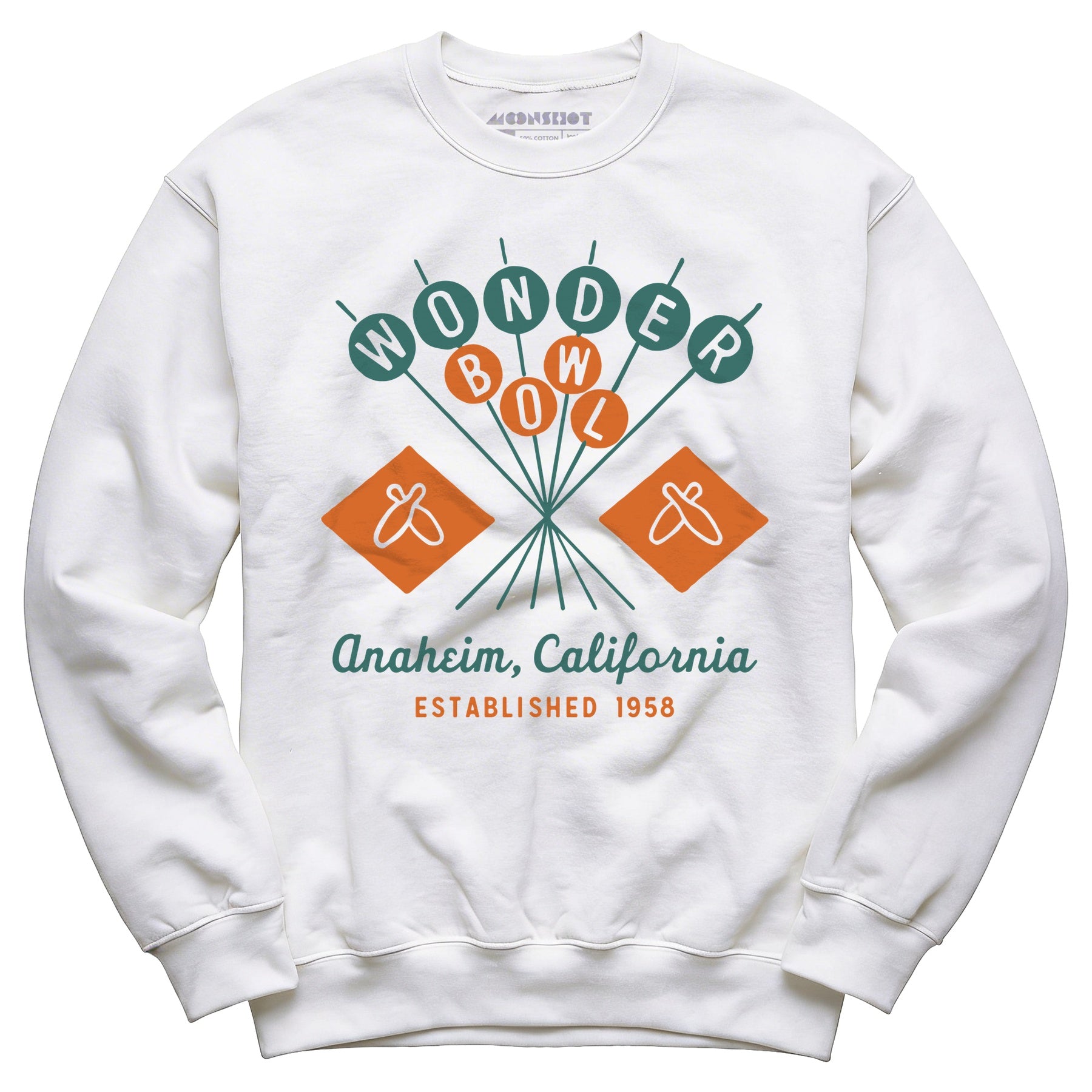 Wonder Bowl - Anaheim, CA - Vintage Bowling Alley - Unisex Sweatshirt
