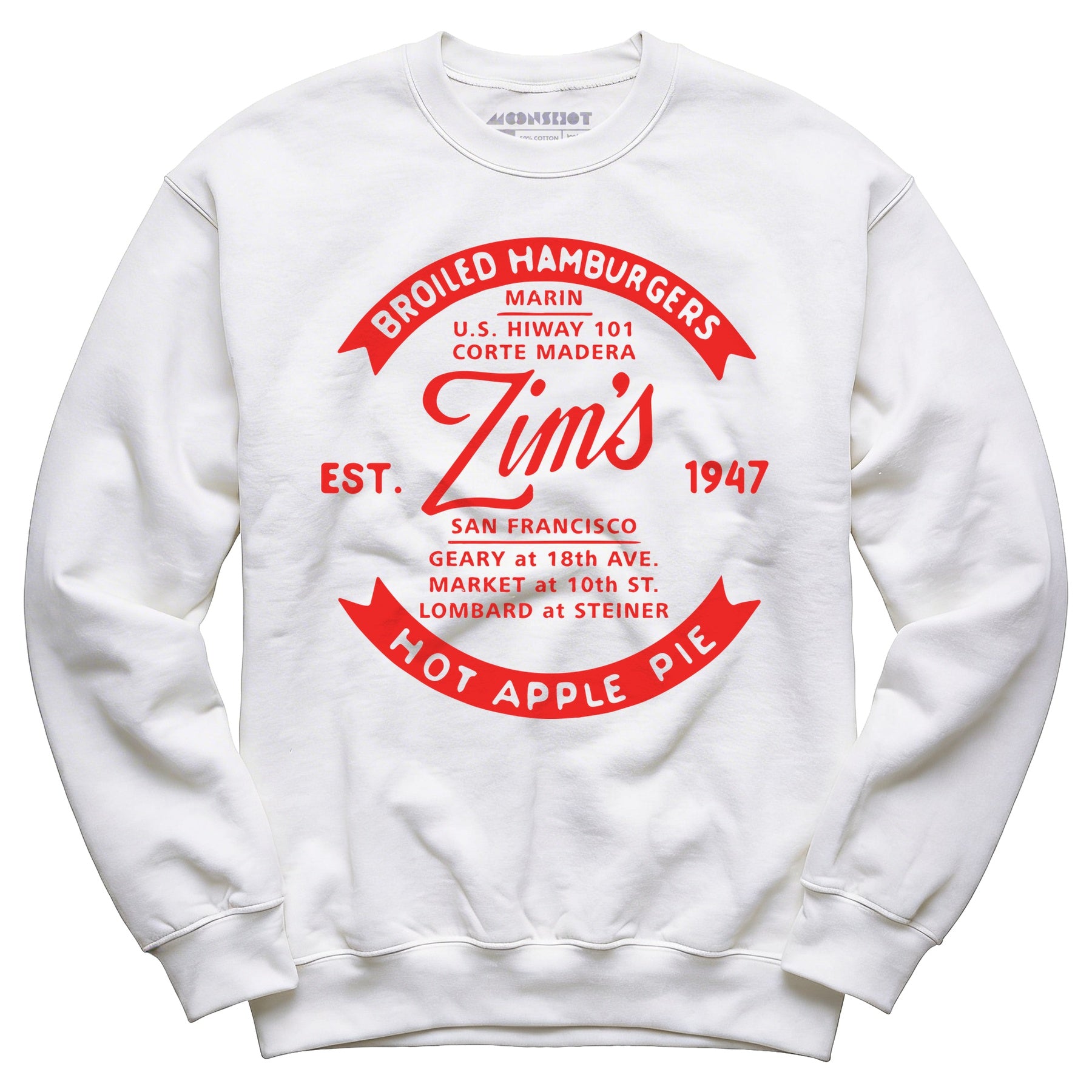 Zim's Hamburgers v4 - San Francisco, CA - Vintage Restaurant - Unisex Sweatshirt