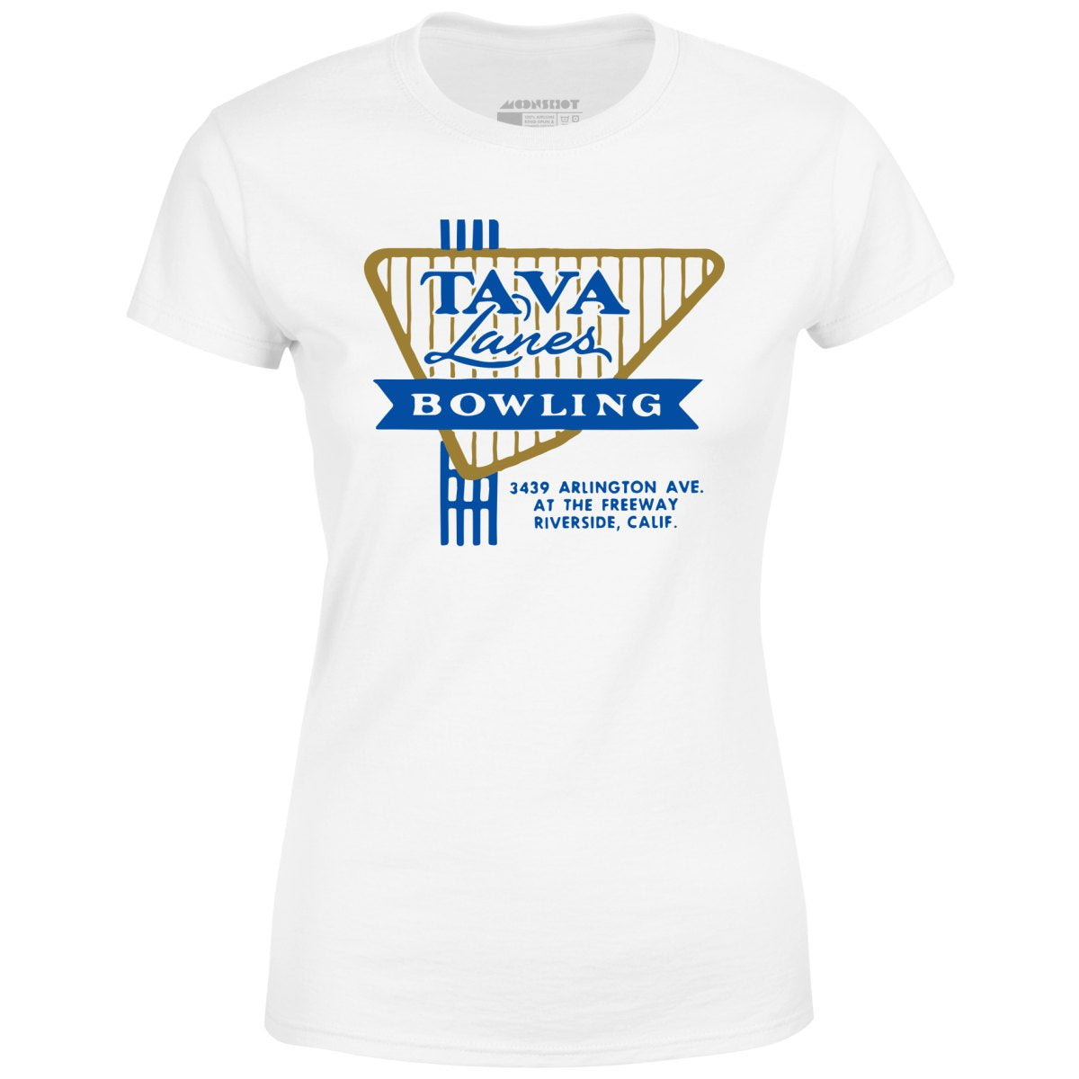 Tava Lanes - Riverside, CA - Vintage Bowling Alley - Women's T-Shirt