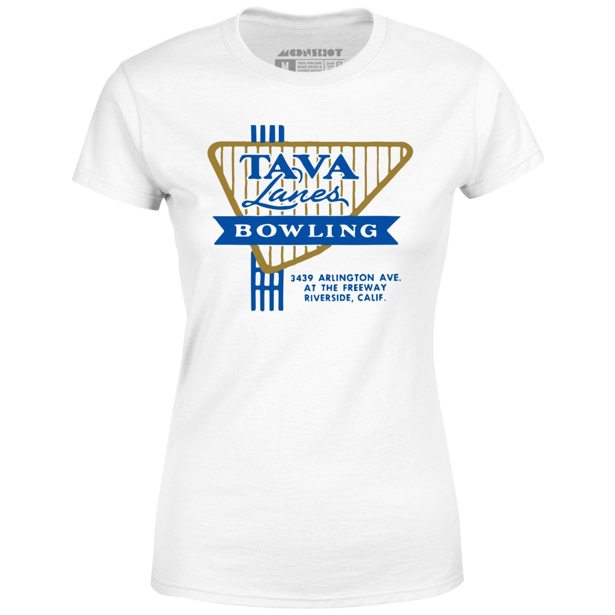 Tava Lanes - Riverside, CA - Vintage Bowling Alley - Women's T-Shirt