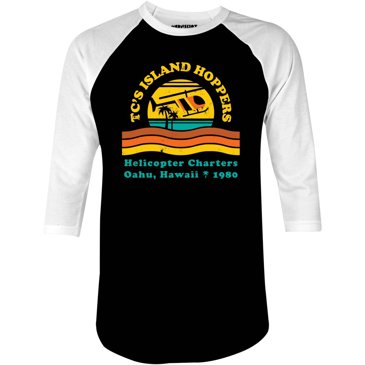 TC's Island Hoppers - 3/4 Sleeve Raglan T-Shirt