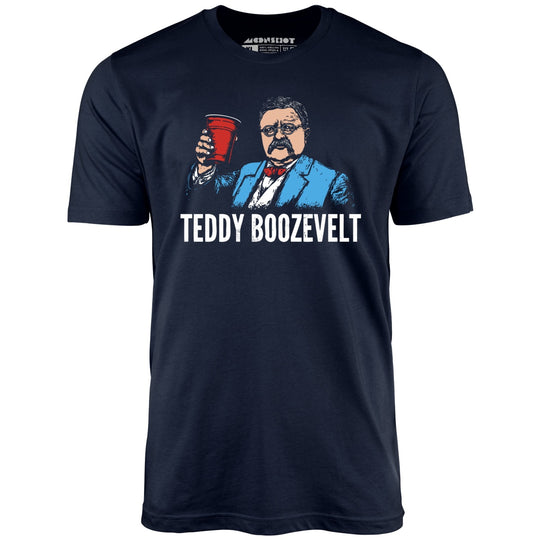 Teddy Boozevelt - Navy - Unisex T-Shirt
