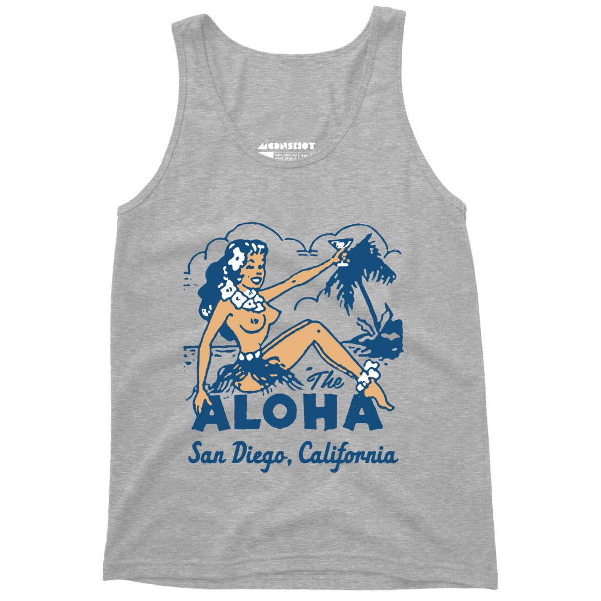 The Aloha - San Diego, CA - Vintage Tiki Bar - Unisex Tank Top