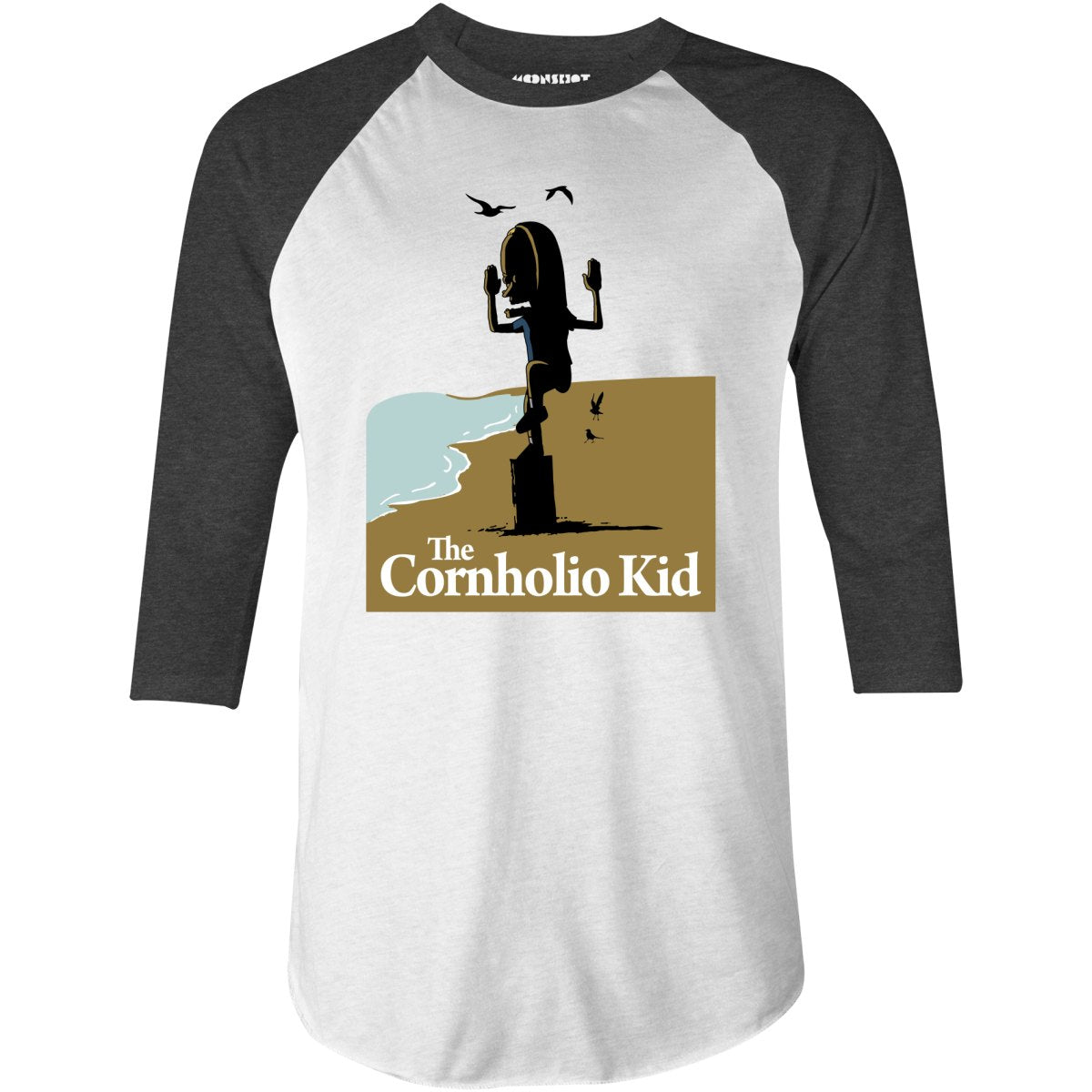 The Cornholio Kid - 3/4 Sleeve Raglan T-Shirt