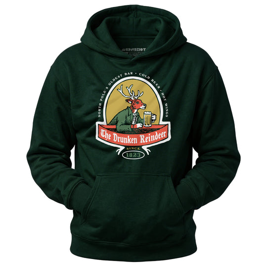 The Drunken Reindeer - Unisex Hoodie