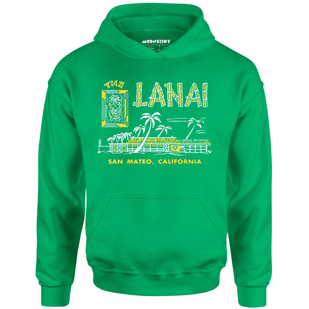 The Lanai - San Mateo, CA - Vintage Tiki Bar - Unisex Hoodie