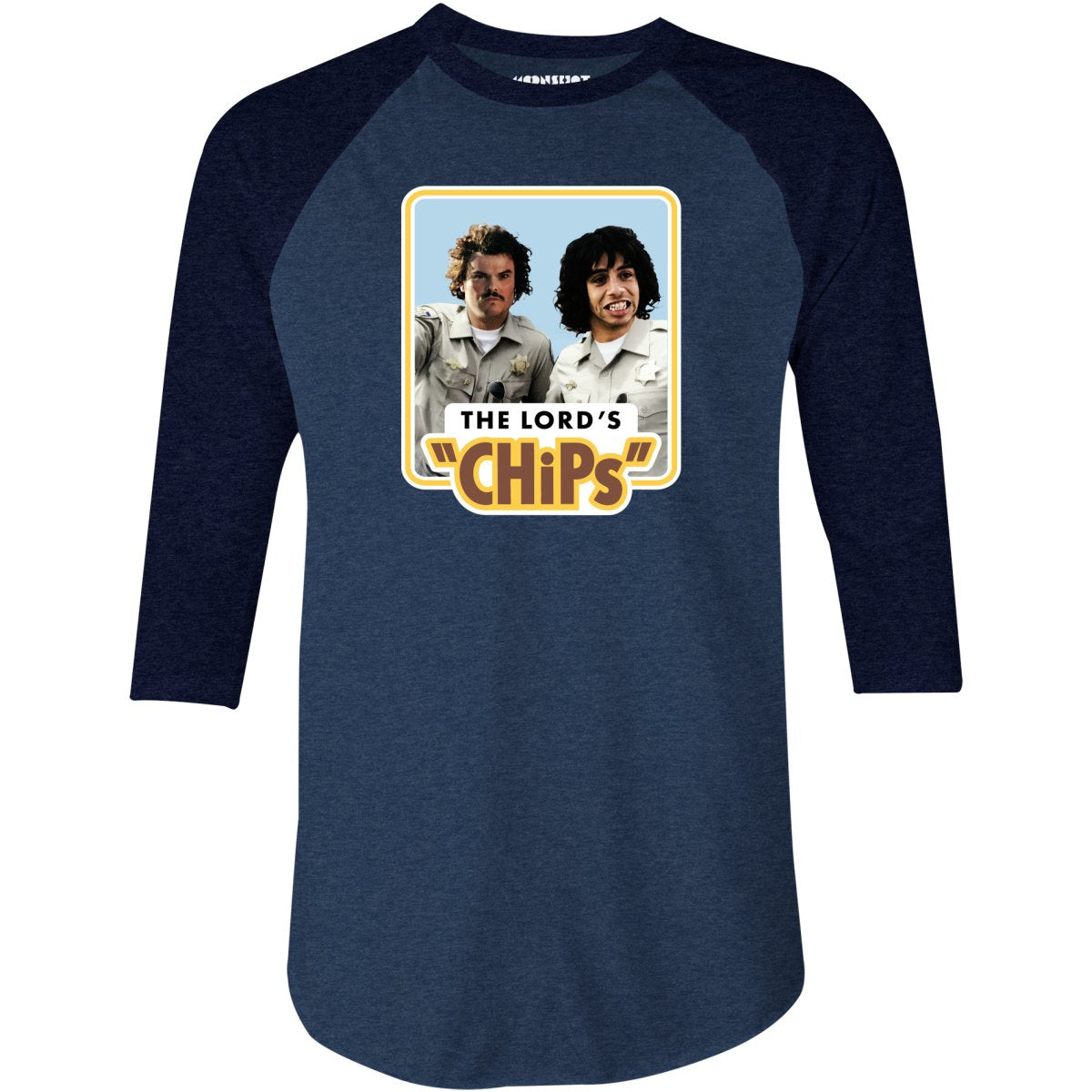 The Lord's Chips Mashup - 3/4 Sleeve Raglan T-Shirt